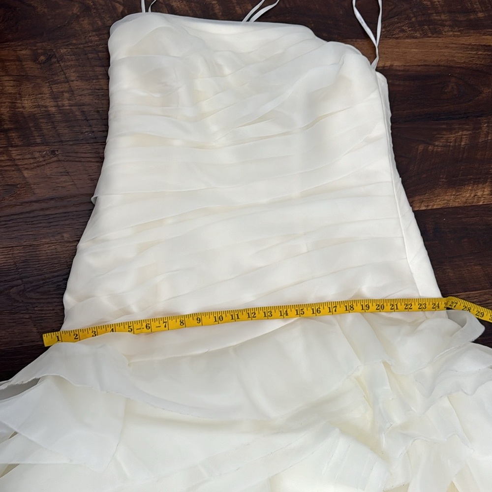 White by Vera Wang ORGANZA strapless wedding Dress sz 20 - Picture 6 of 13